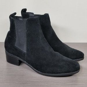 Steve Madden Dover Chelsea Boot, Black Suede, Womens Size 8.5 M